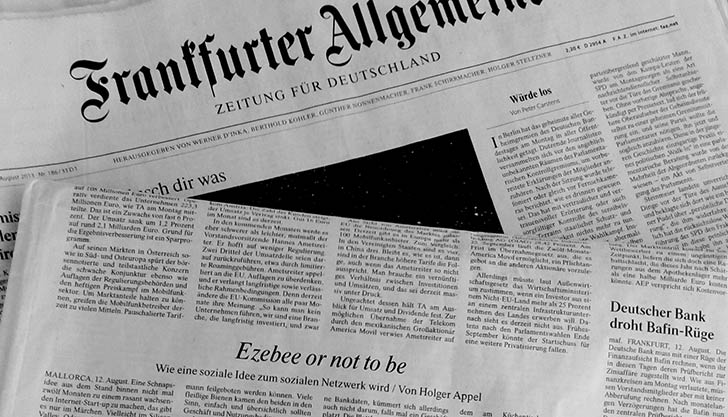 Leépítés a Frankfurter Allgemeine Zeitungnál