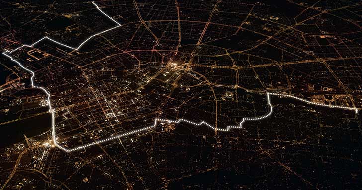 Az év szava Németországban: Lichtgrenze